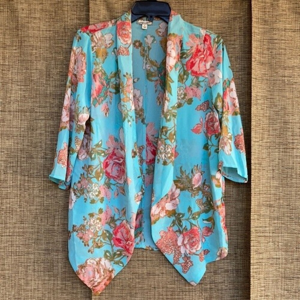 Eyeshadow woven cardigan floral print